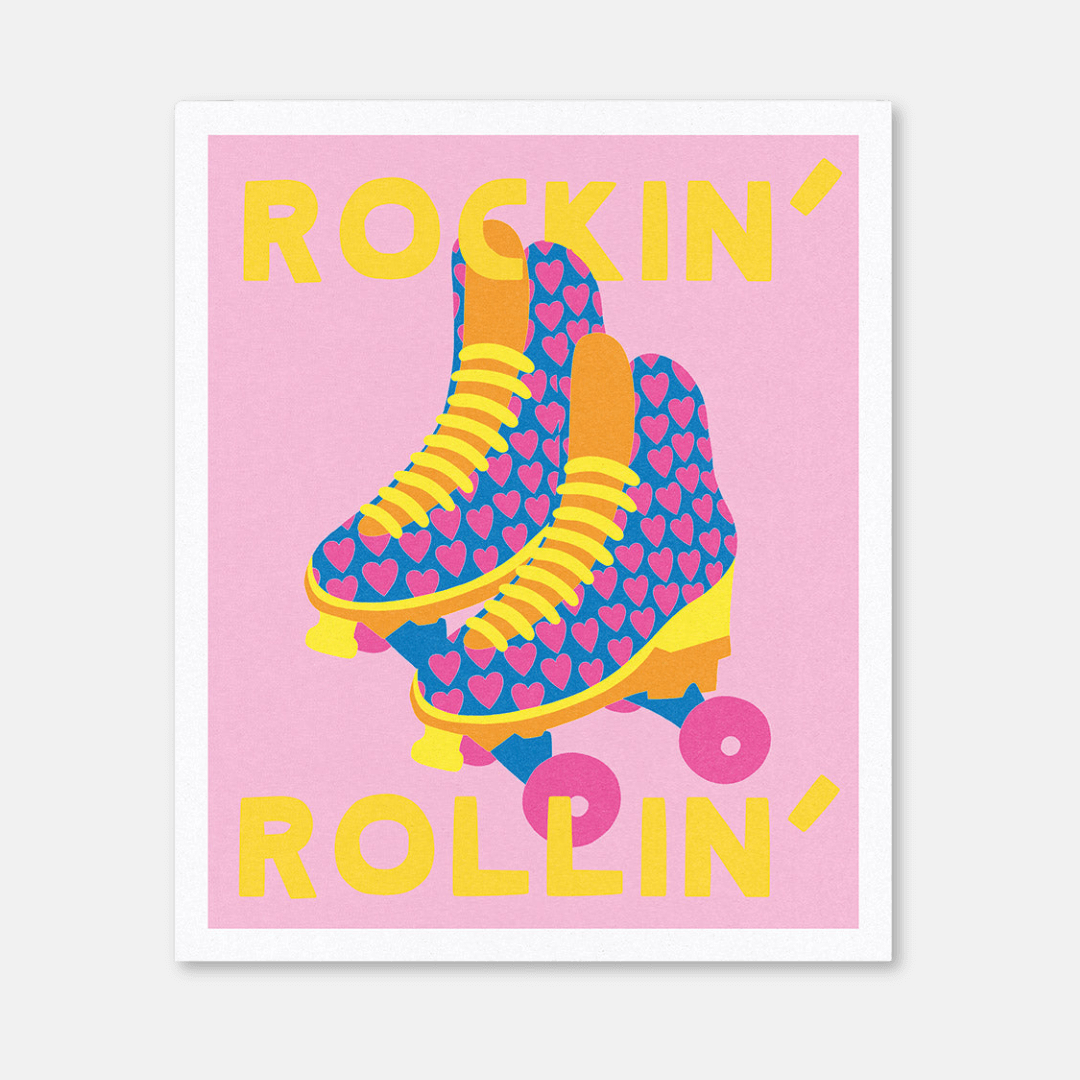 Rockin' Rollin' Riso Art Print