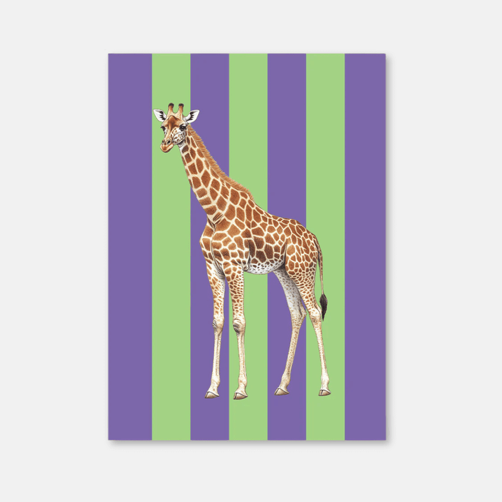 Striped Animal Postcards
