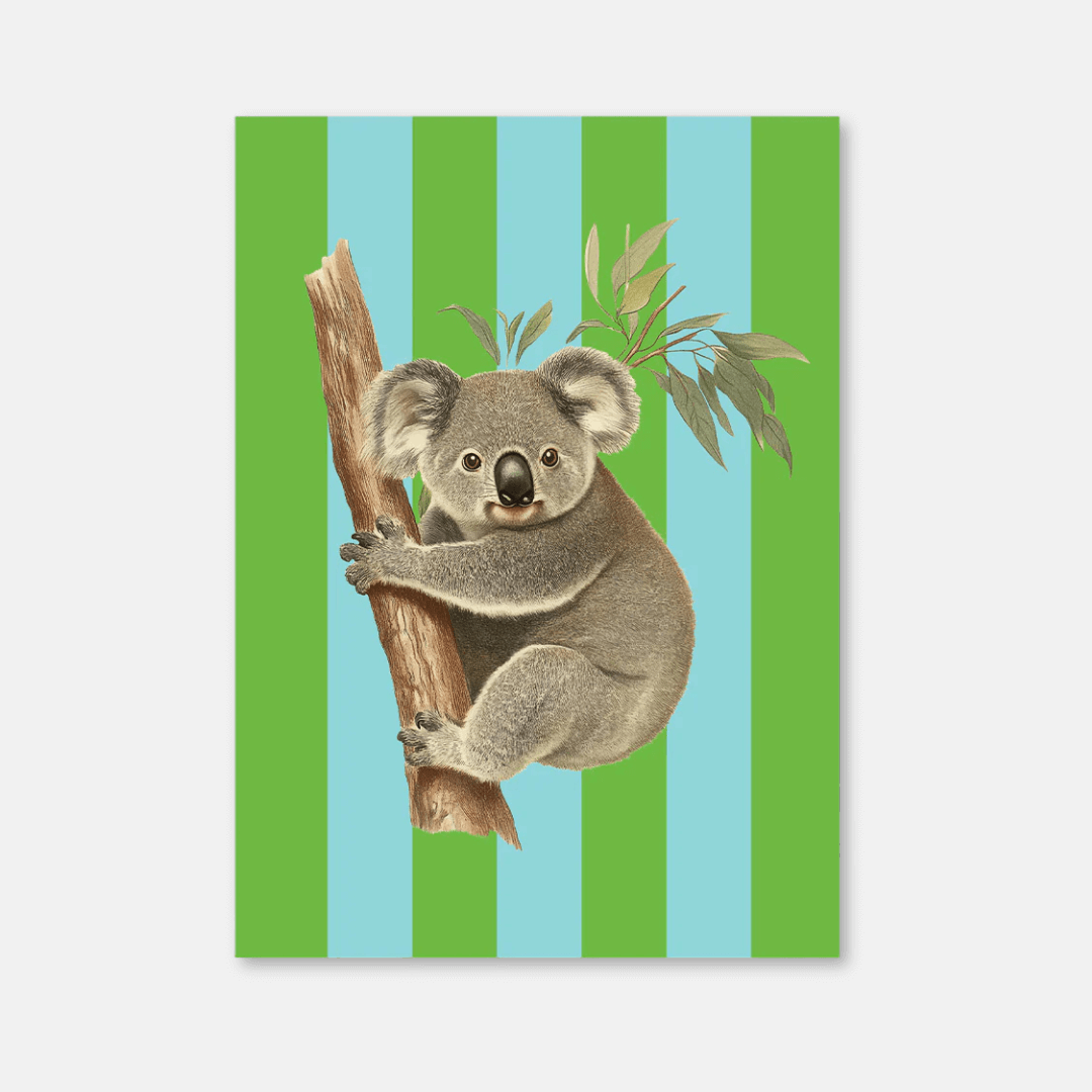 Striped Animal Postcards