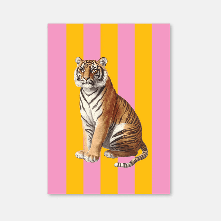 Striped Animal Postcards