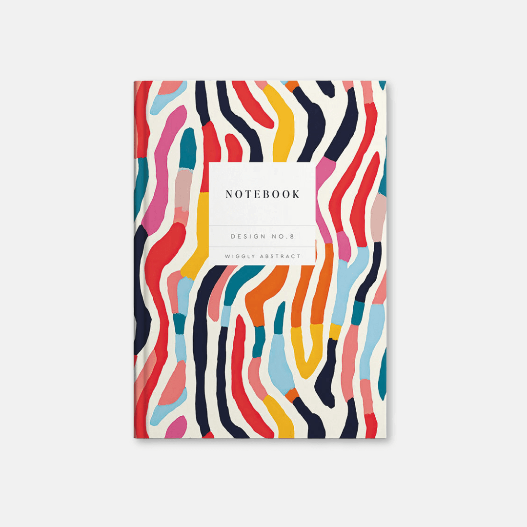 Wiggly Abstract Hardback Notebook