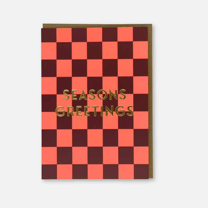 Striped Christmas Greetings Cards 9 Pack