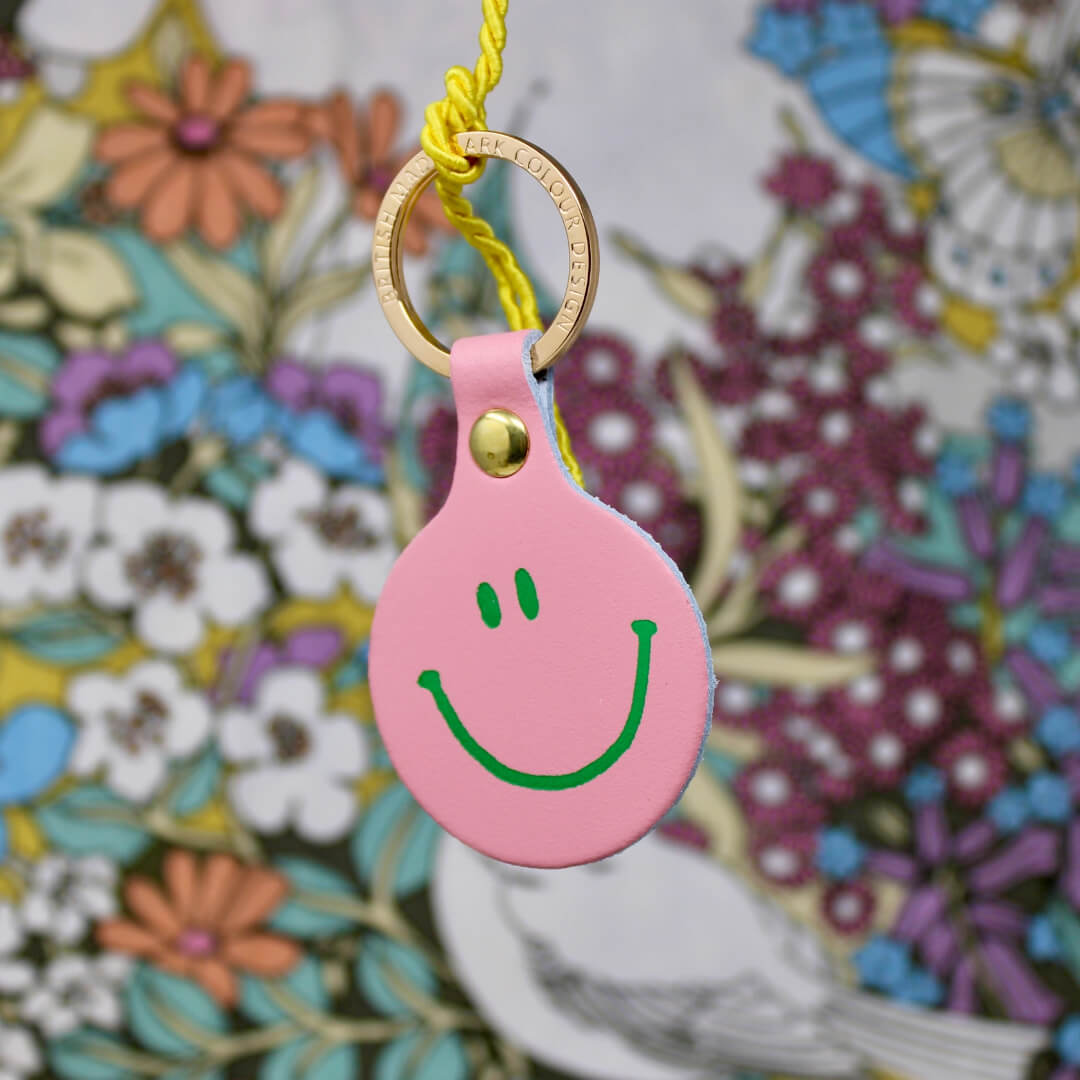 Feeling Lush Smiley Face Key Ring