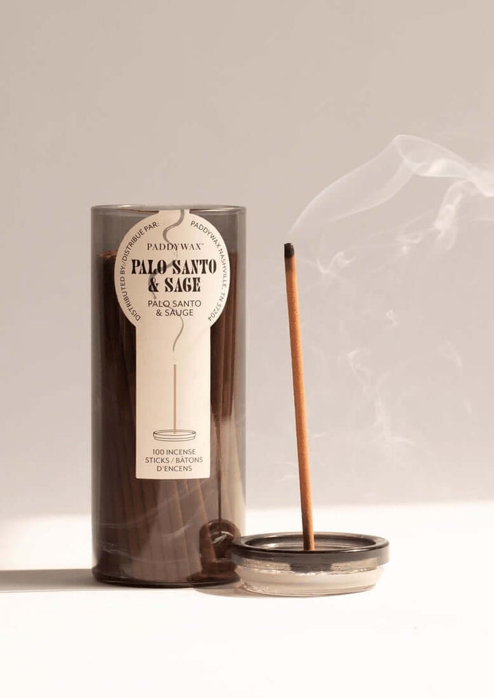 Palo Santo & Sage Incense Sticks with Holder