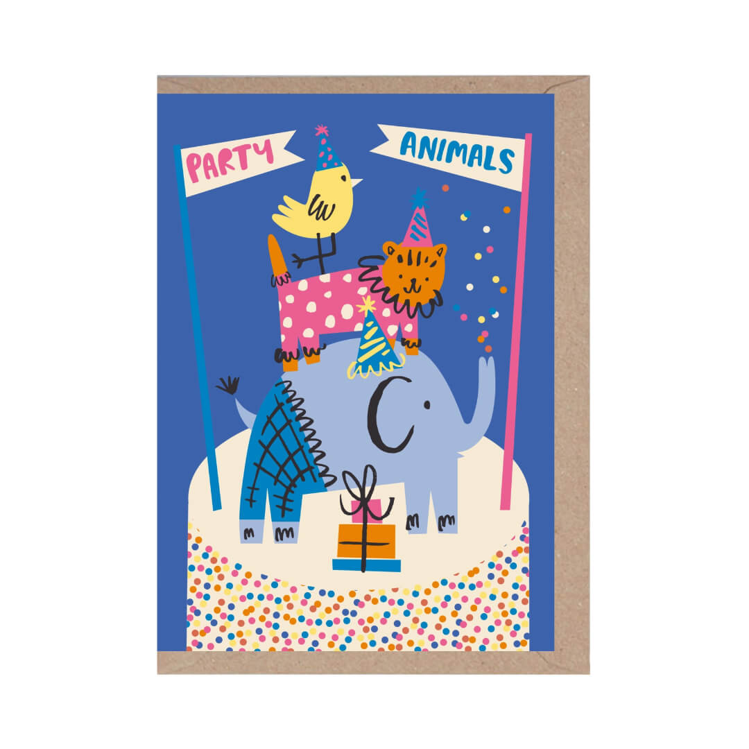 Party Animals Greetings Card