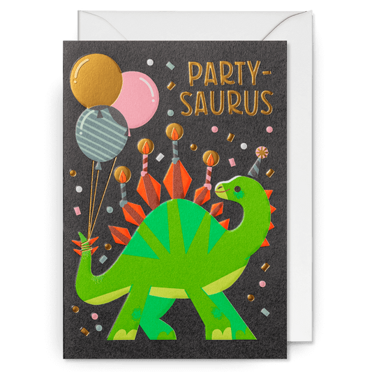 Party-Saurus Greetings Card
