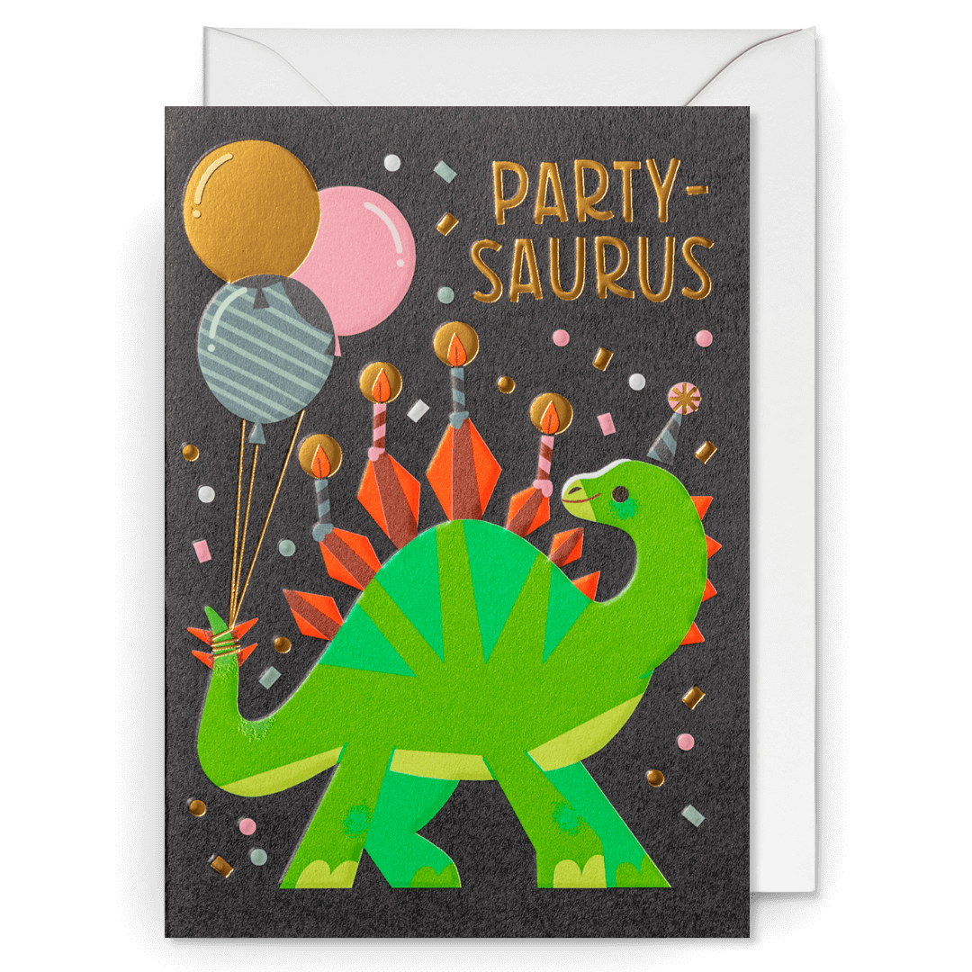 Party-Saurus Greetings Card