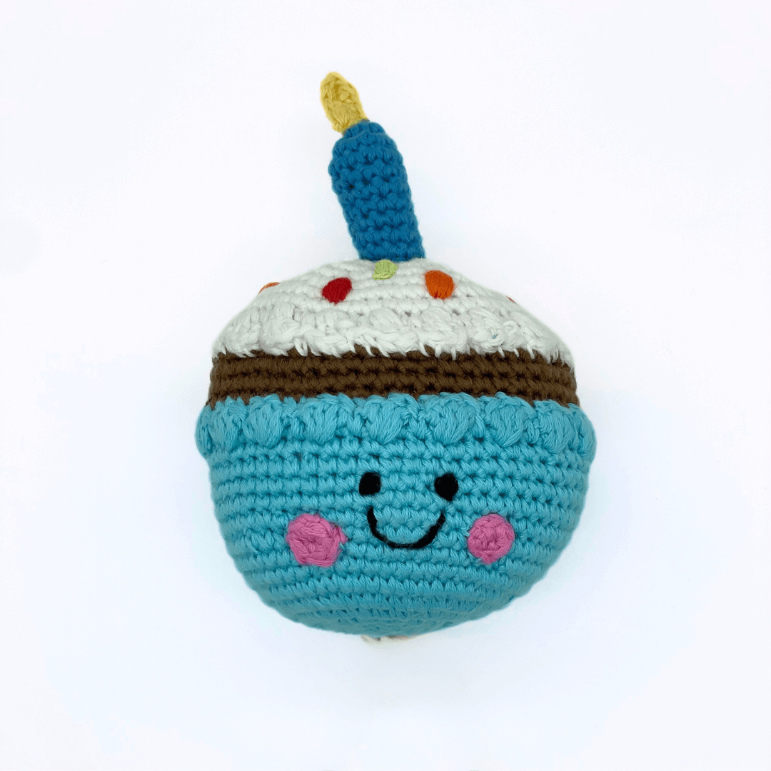 Birthday Cupcake Crochet Rattle