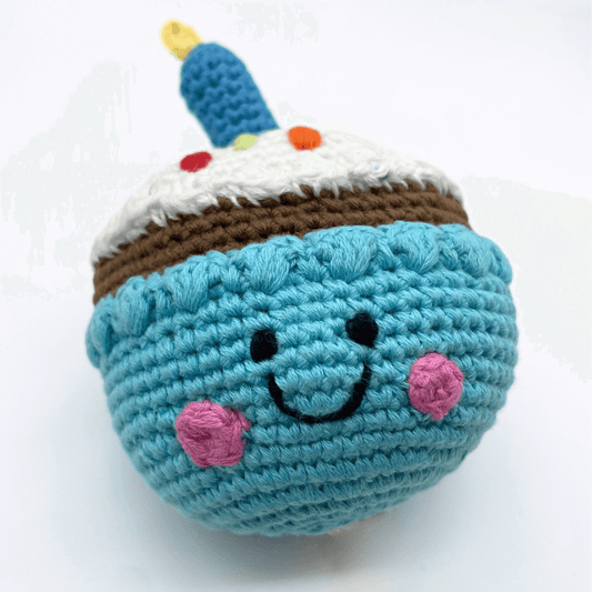 Birthday Cupcake Crochet Rattle