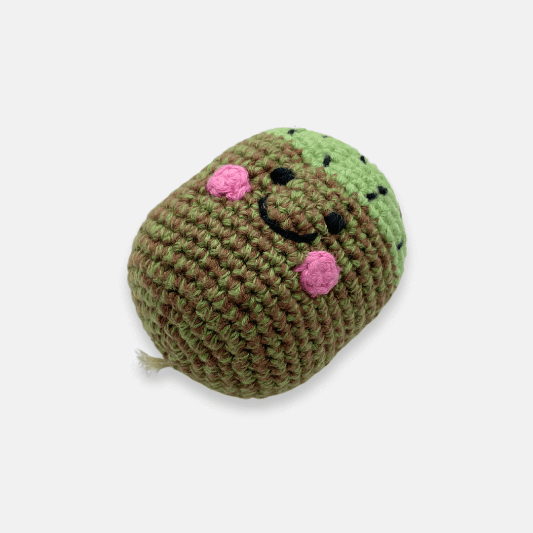 Kiwi Fruit Crochet Rattle