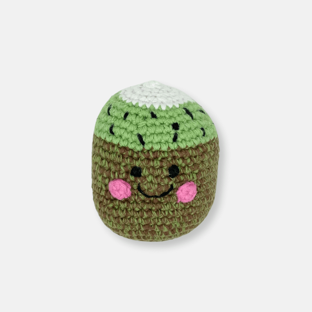 Kiwi Fruit Crochet Rattle