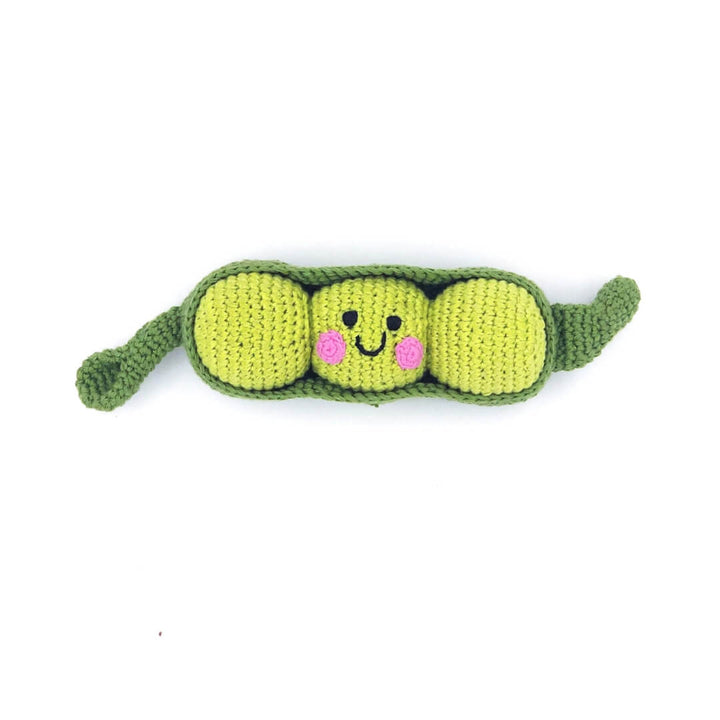 Pea in a Pod Crochet Rattle