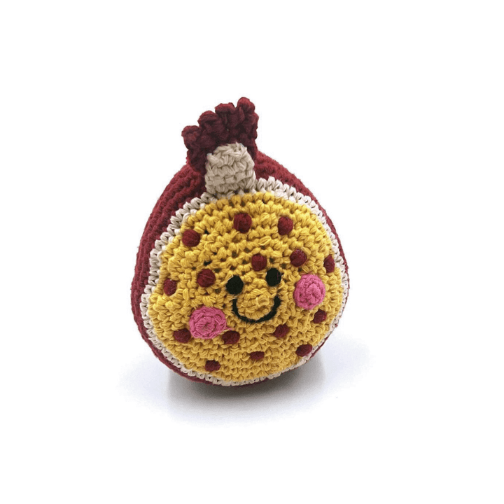 Pomegranate Crochet Rattle