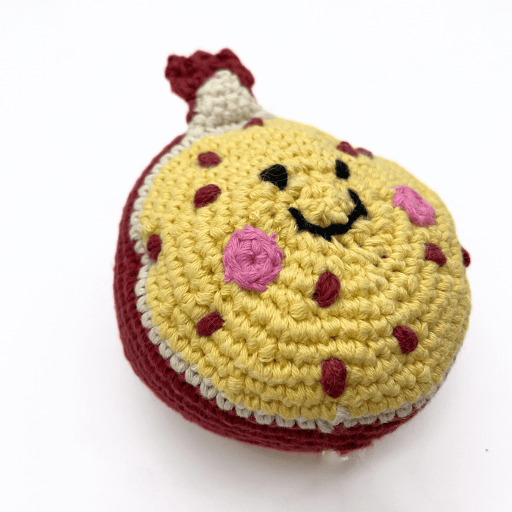 Pomegranate Crochet Rattle