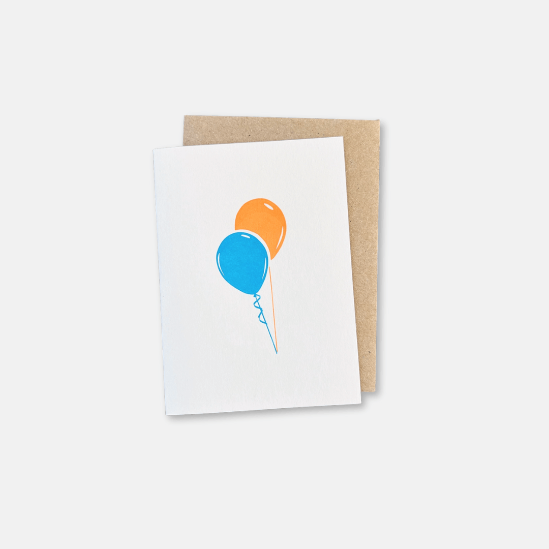 Balloons Mini Greetings Card