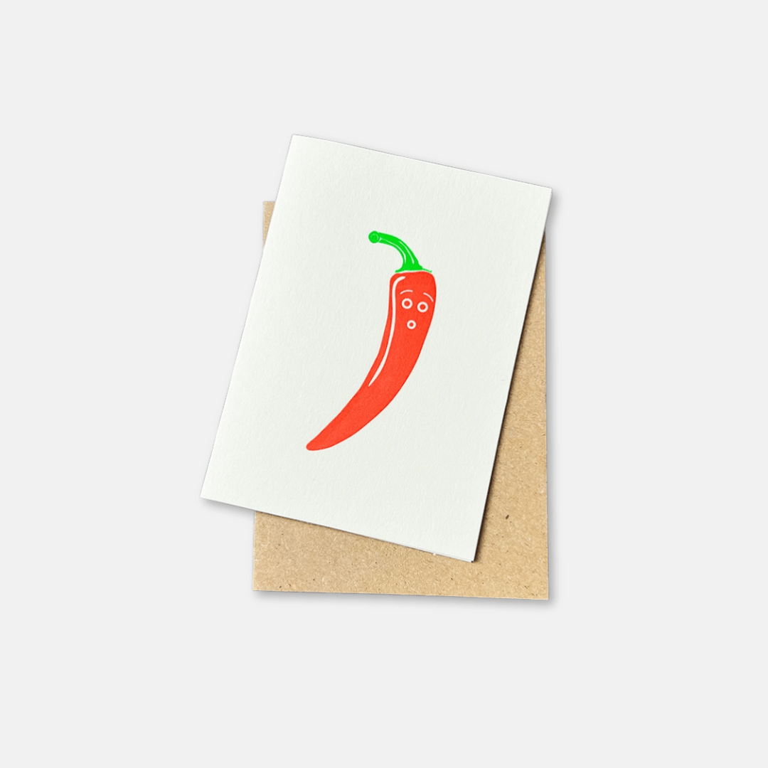 Cheeky Chilli Mini Greetings Card