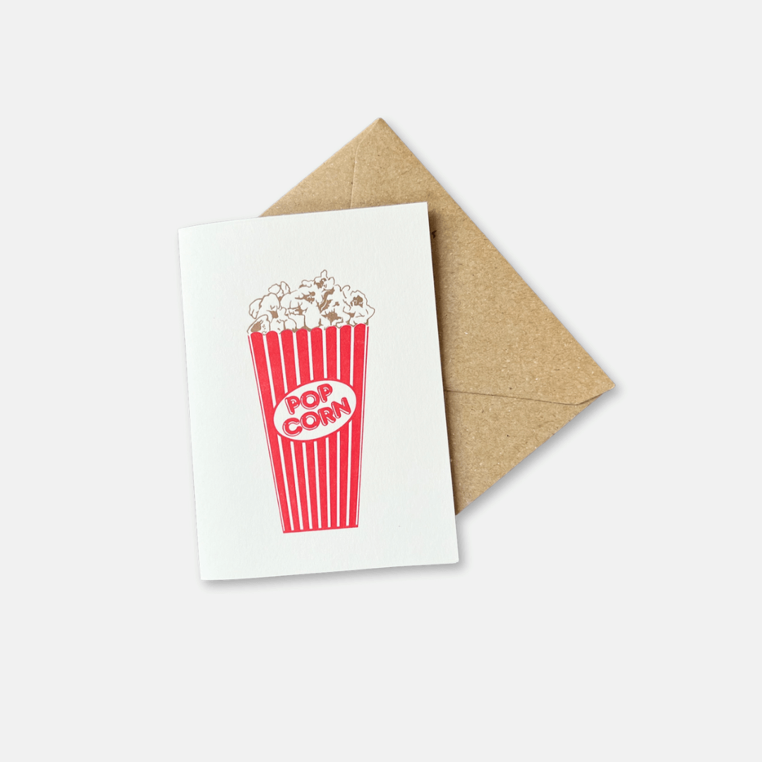 Popcorn Mini Greetings Card
