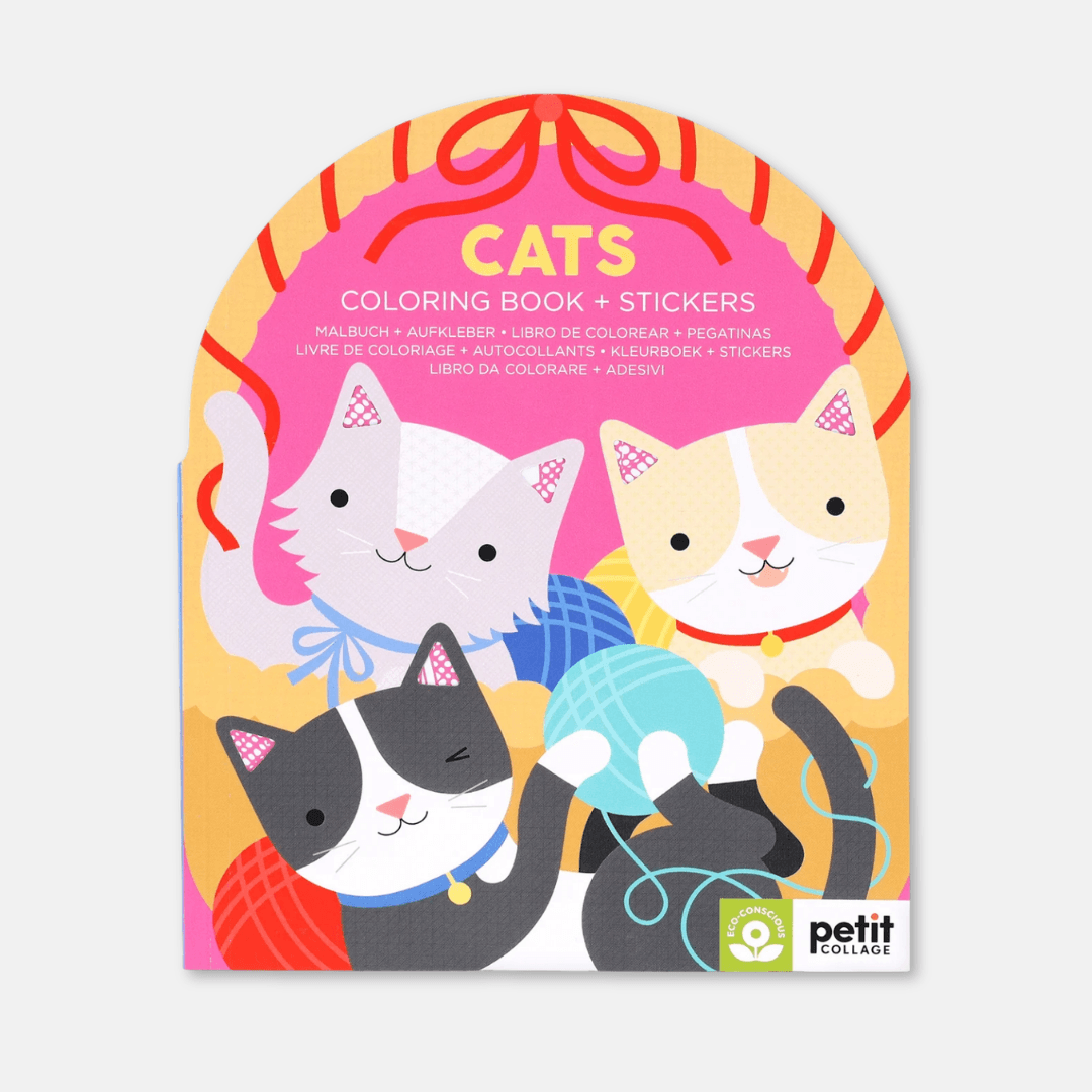 Cats Colouring Book & Stickers