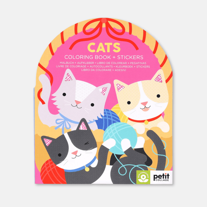 Cats Colouring Book & Stickers