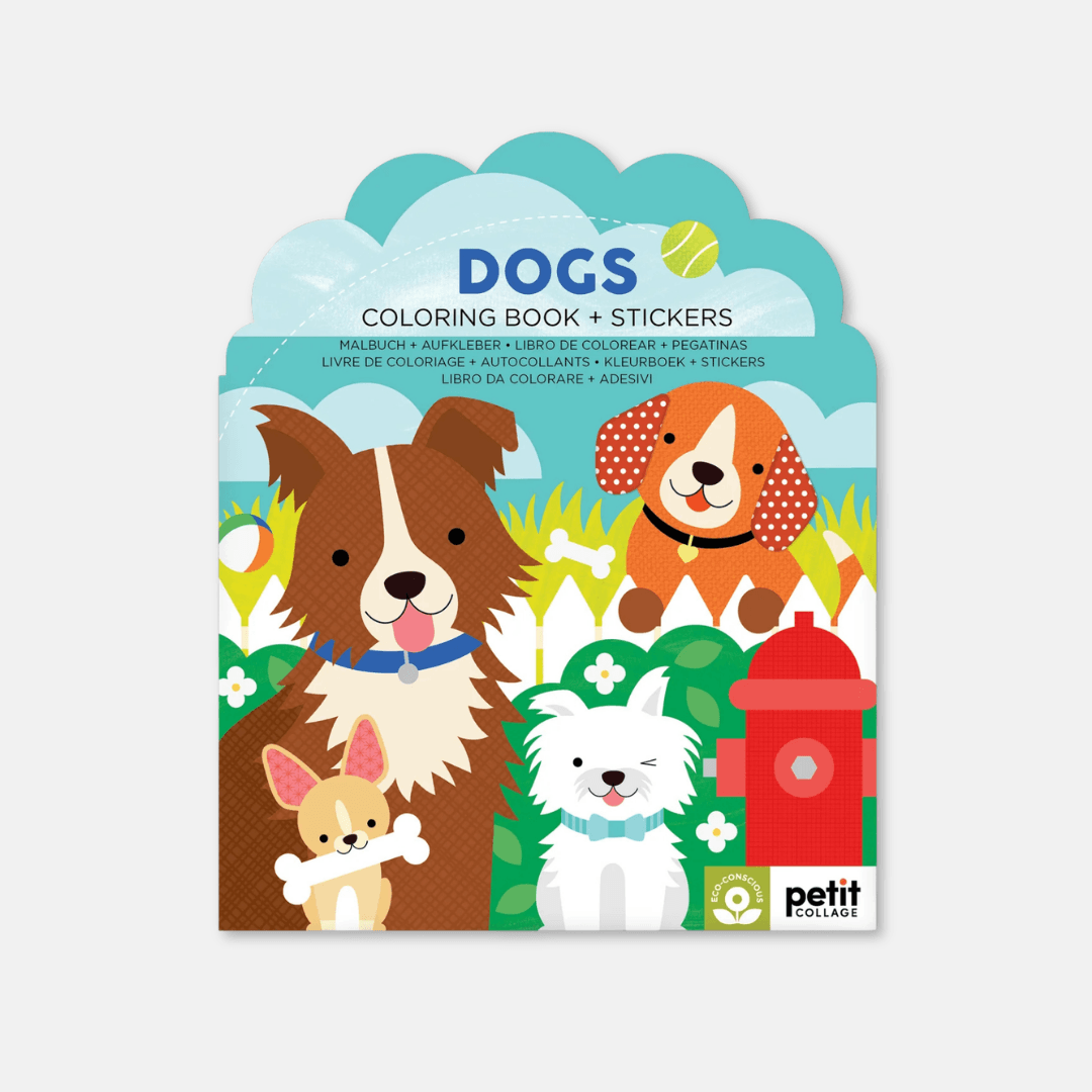 Dogs Colouring Book & Stickers