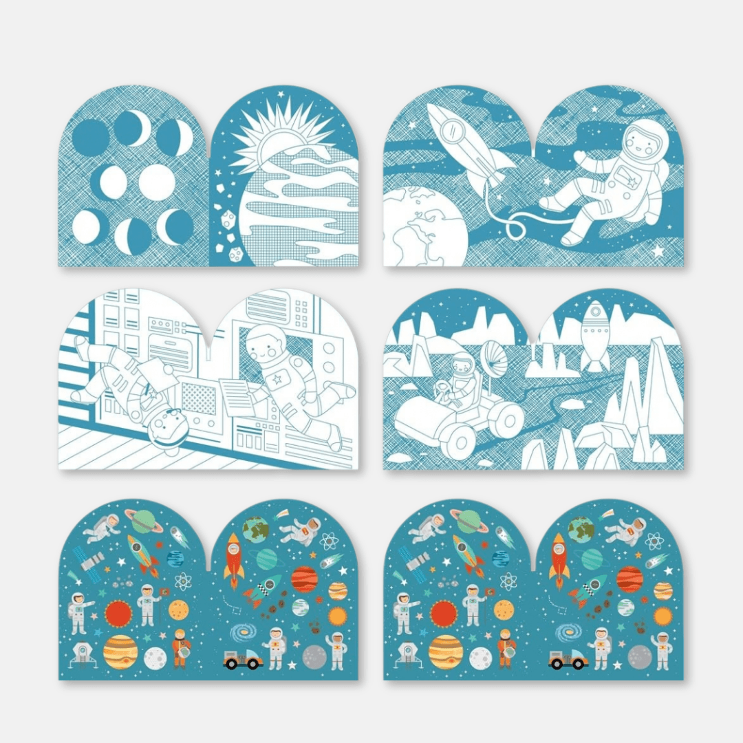 Outer Space Colouring Book & Stickers