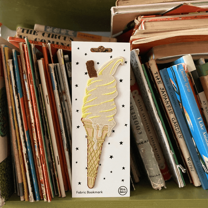 99 Flake Ice Cream Fabric Bookmark