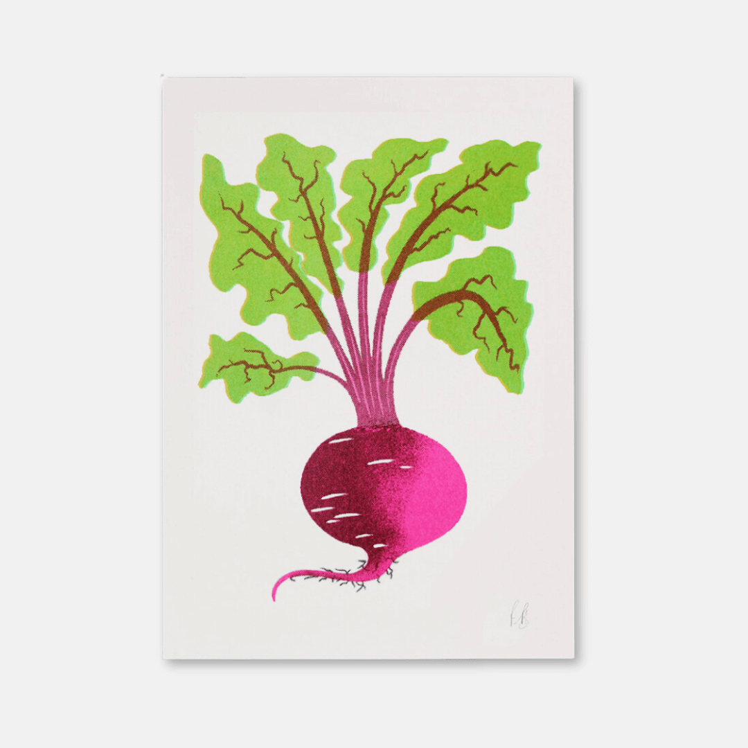 Beetroot A4 Riso Print