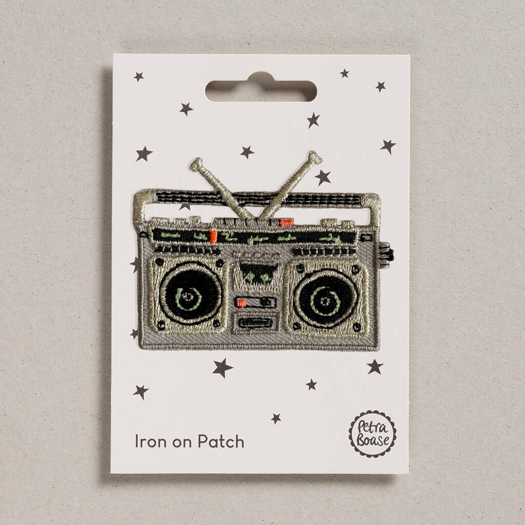 Boom Box Iron-on Patch