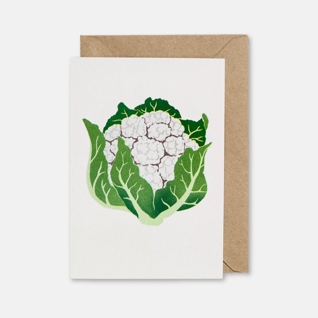 Cauliflower Riso Greetings Card