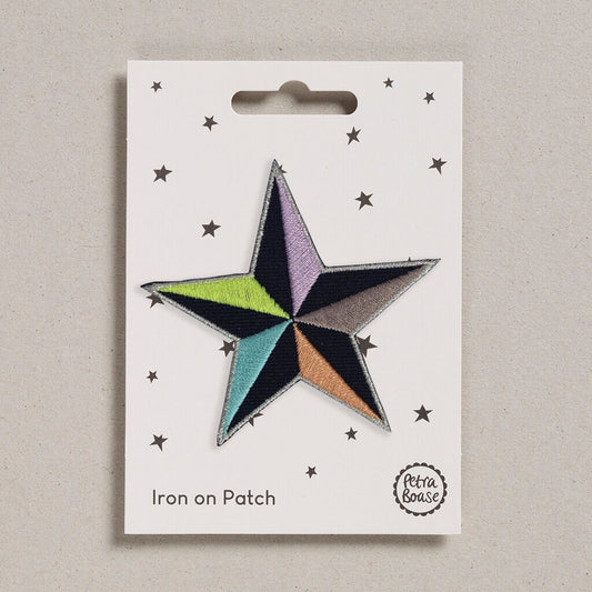 Colourful Star Iron-on Patch