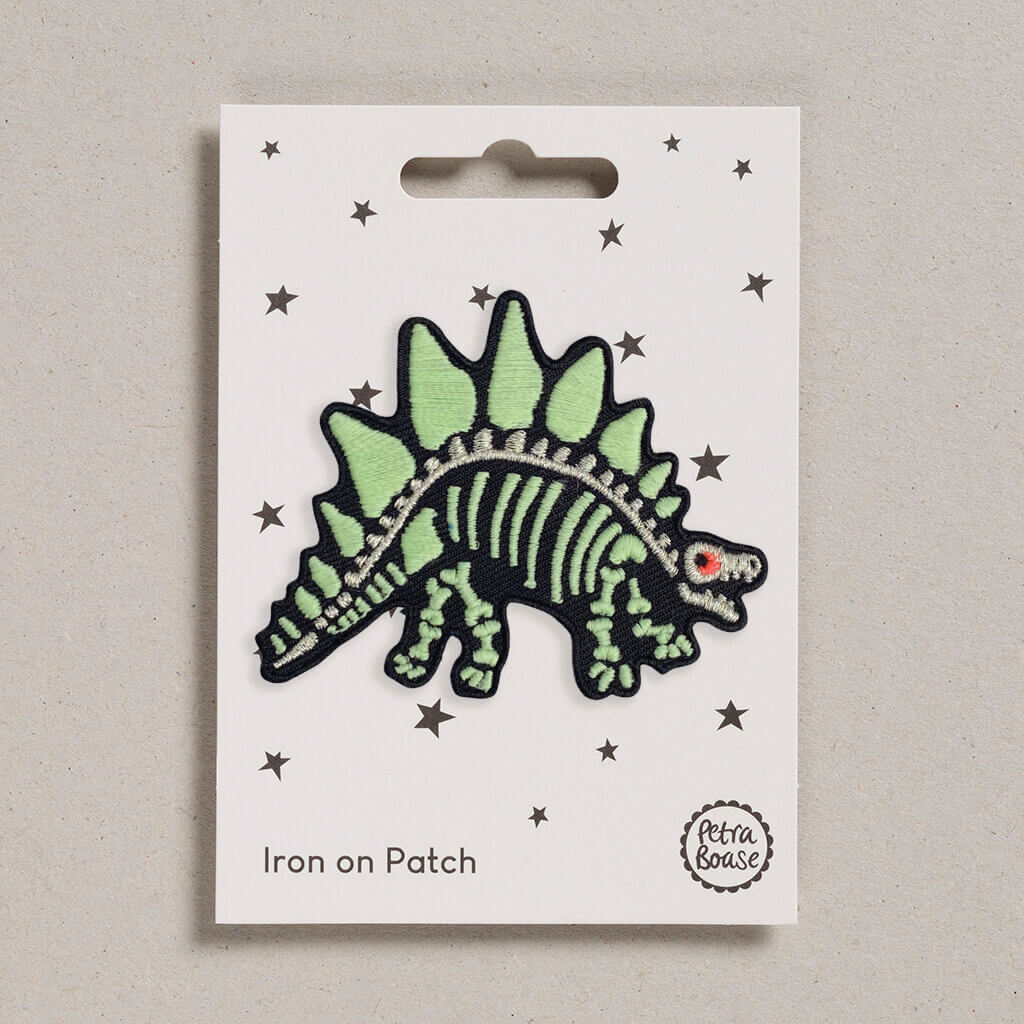 Dinosaur Skeleton Iron-on Patch