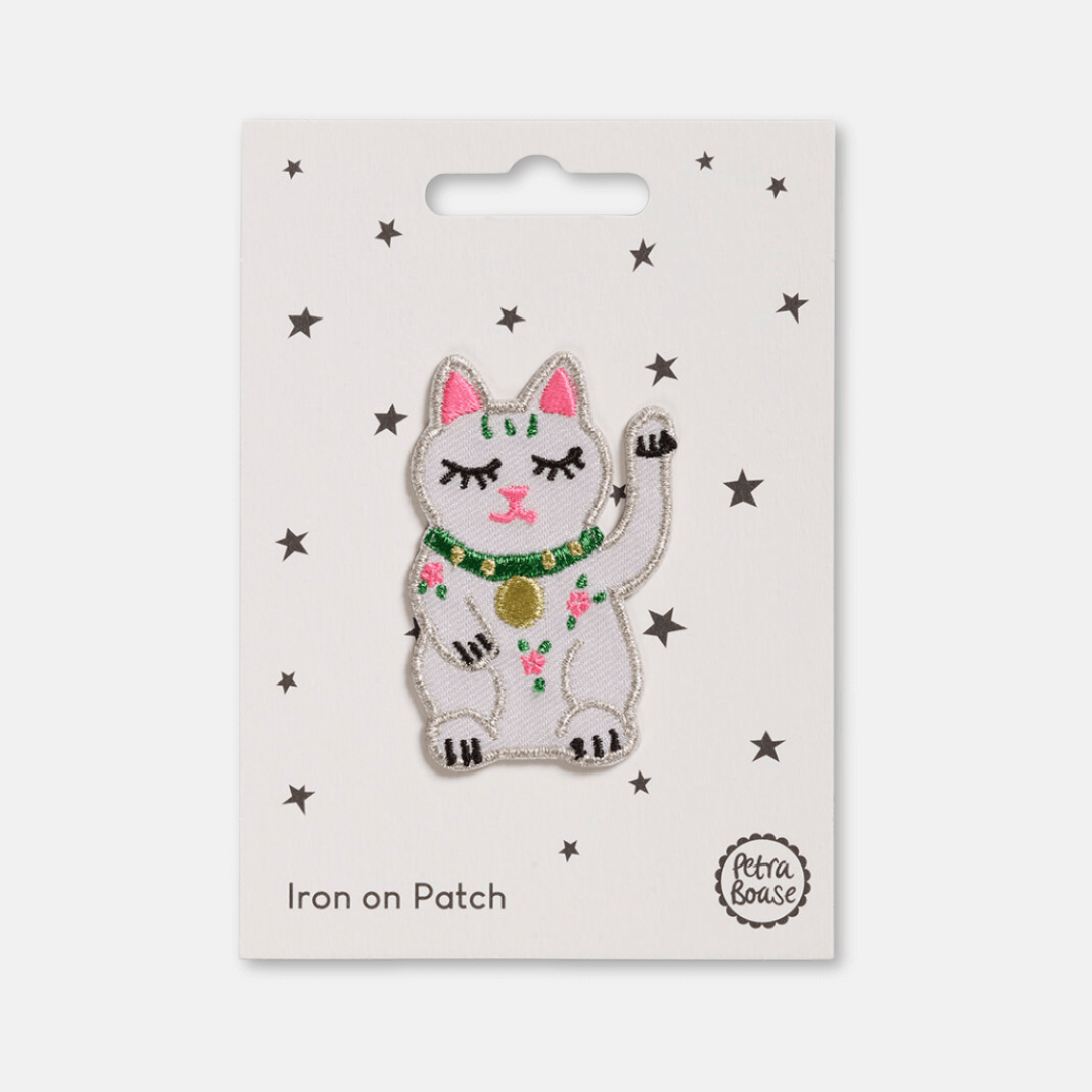 Lucky Cat Iron-on Patch
