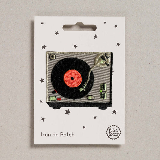 Record Player Iron-on Patch