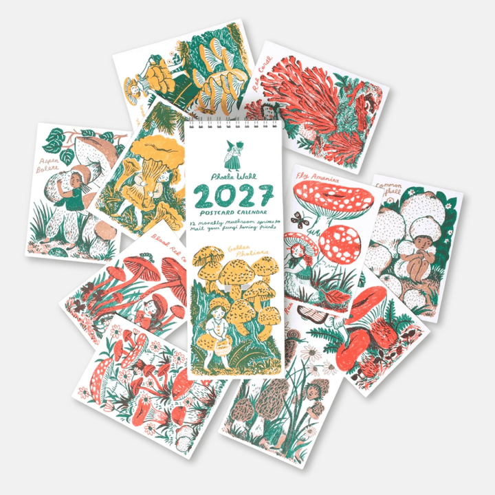 Mushroom Sprites 2027 Postcard Calendar
