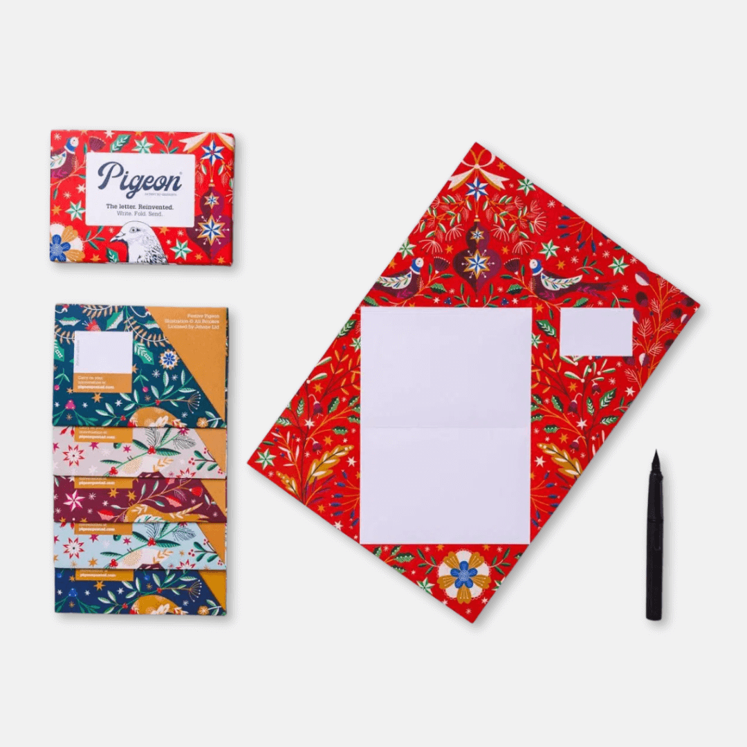 Festive Pigeons Origami Letters