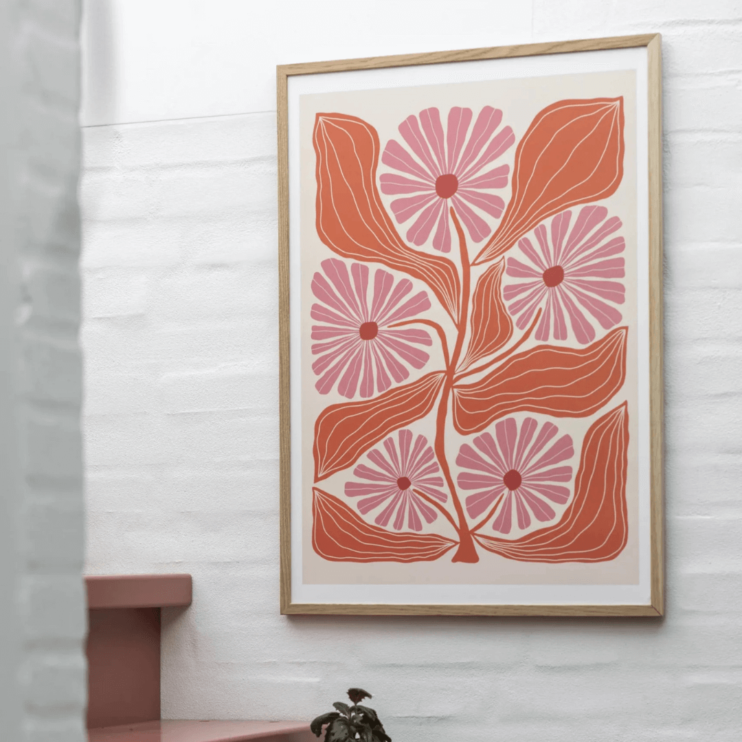 Pink Flowers Art Print