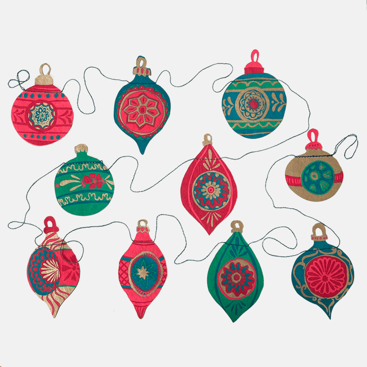 Christmas Bauble Paper Garlands