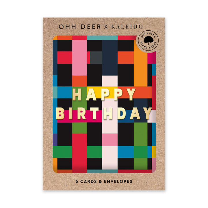 Plaid Birthday Greetings Card Pack