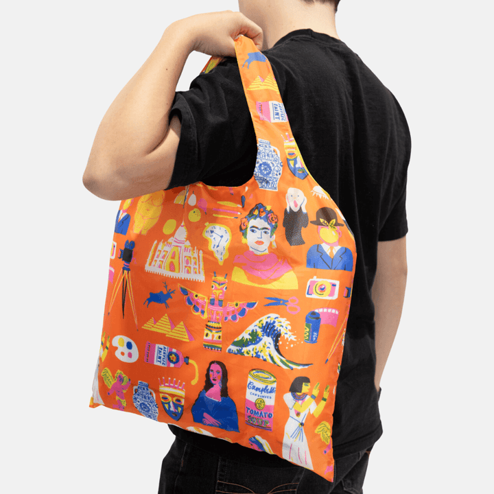 Printed Peanut Art History Reusable Bag