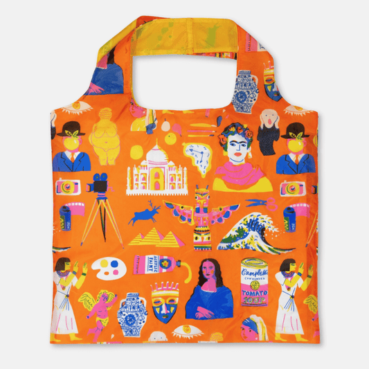 Printed Peanut Art History Reusable Bag