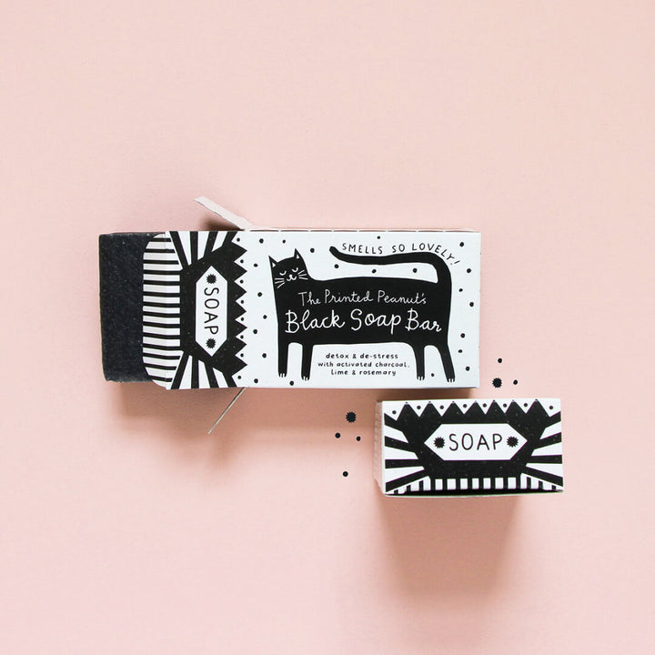 The Printed Peanut Black Cat Soap Bar