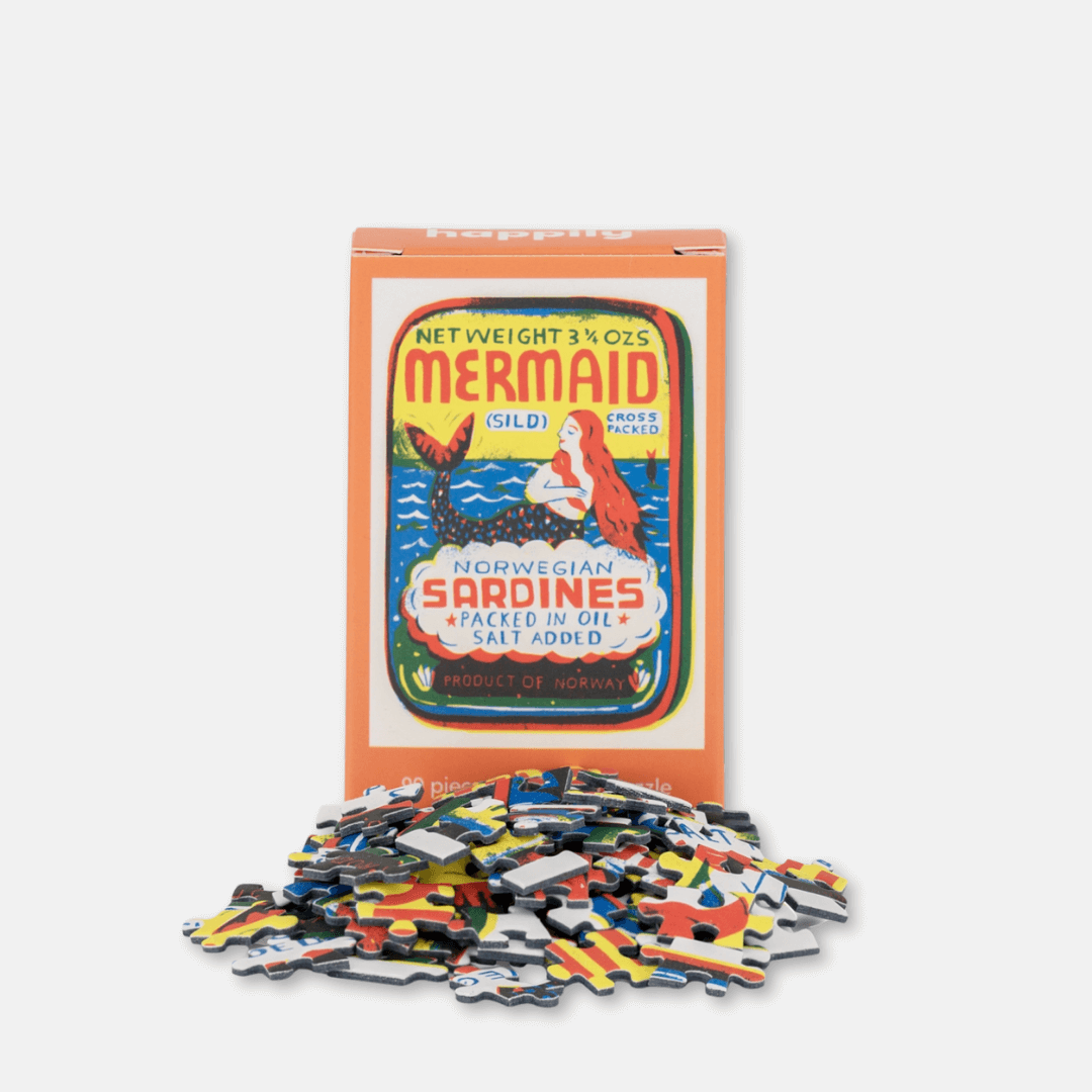 Mermaid Sardines Tin 99 Piece Mini Puzzle