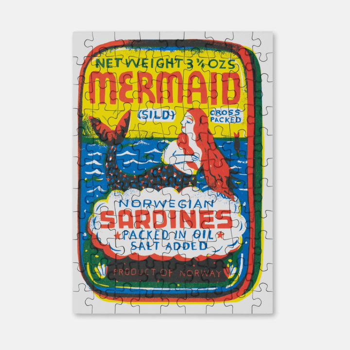 Mermaid Sardines Tin 99 Piece Mini Puzzle