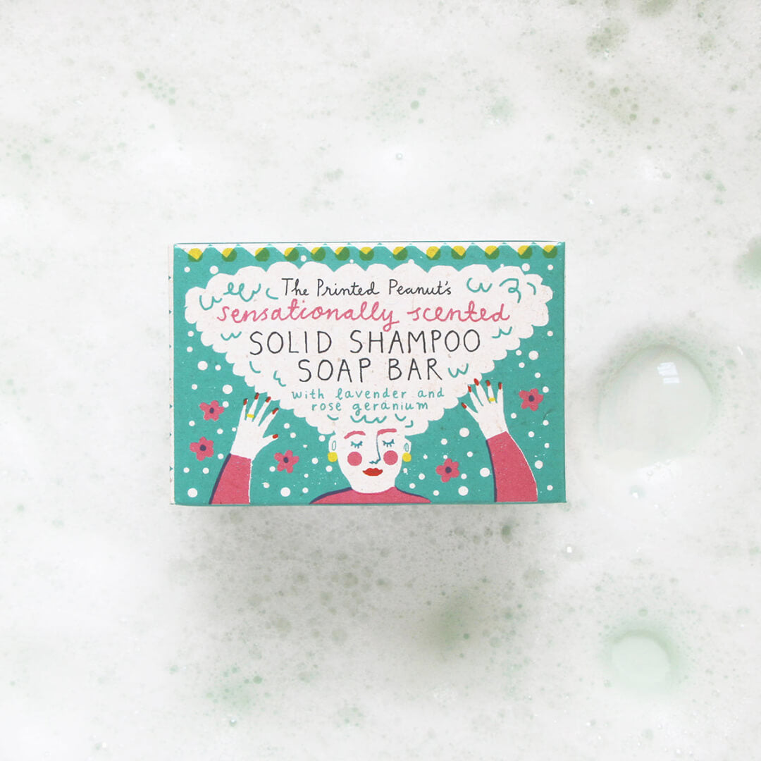 The Printed Peanut Solid Shampoo Soap Bar