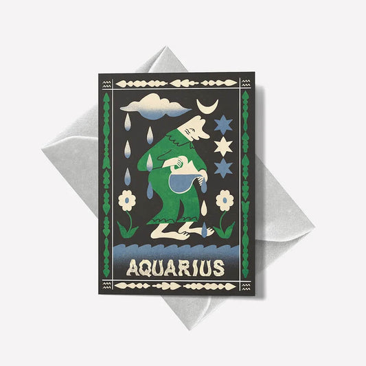 Aquarius Mini Greetings Card