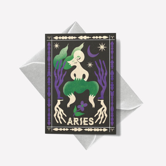 Aries Mini Greetings Card
