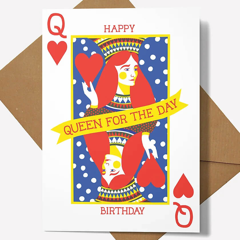Birthday Queen Greetings Card