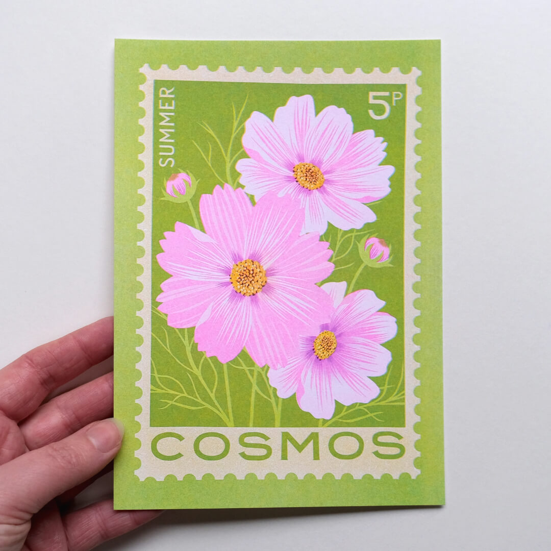 Cosmos A5 Risograph Print