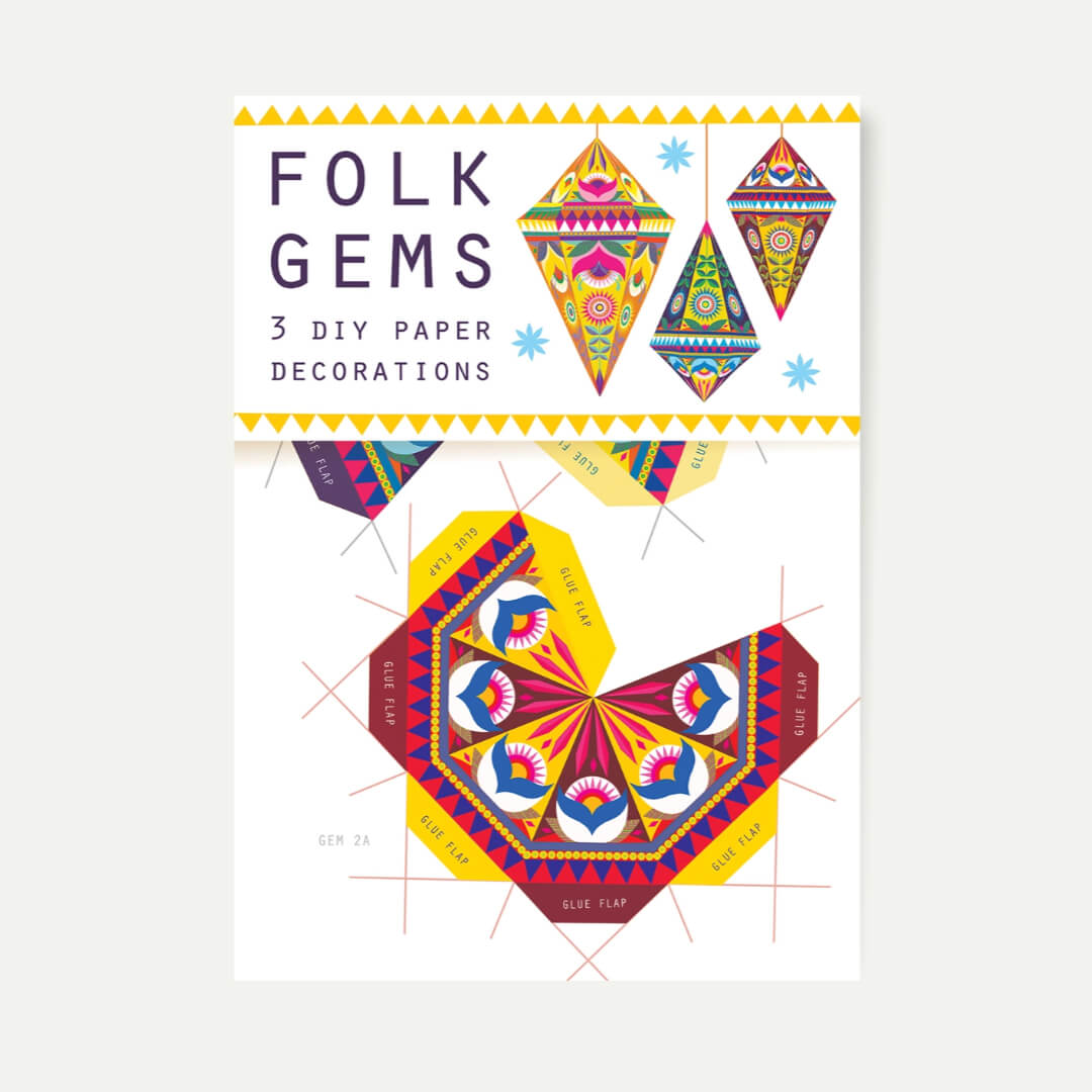 Folk Gems DIY Paper Decorations