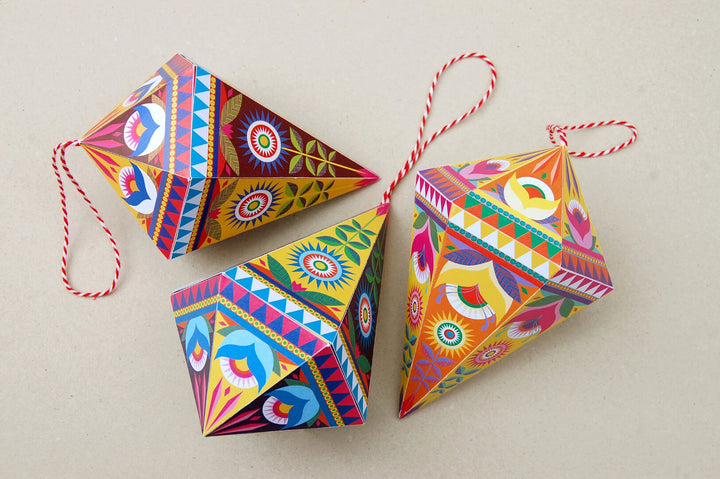 Folk Gems DIY Paper Decorations